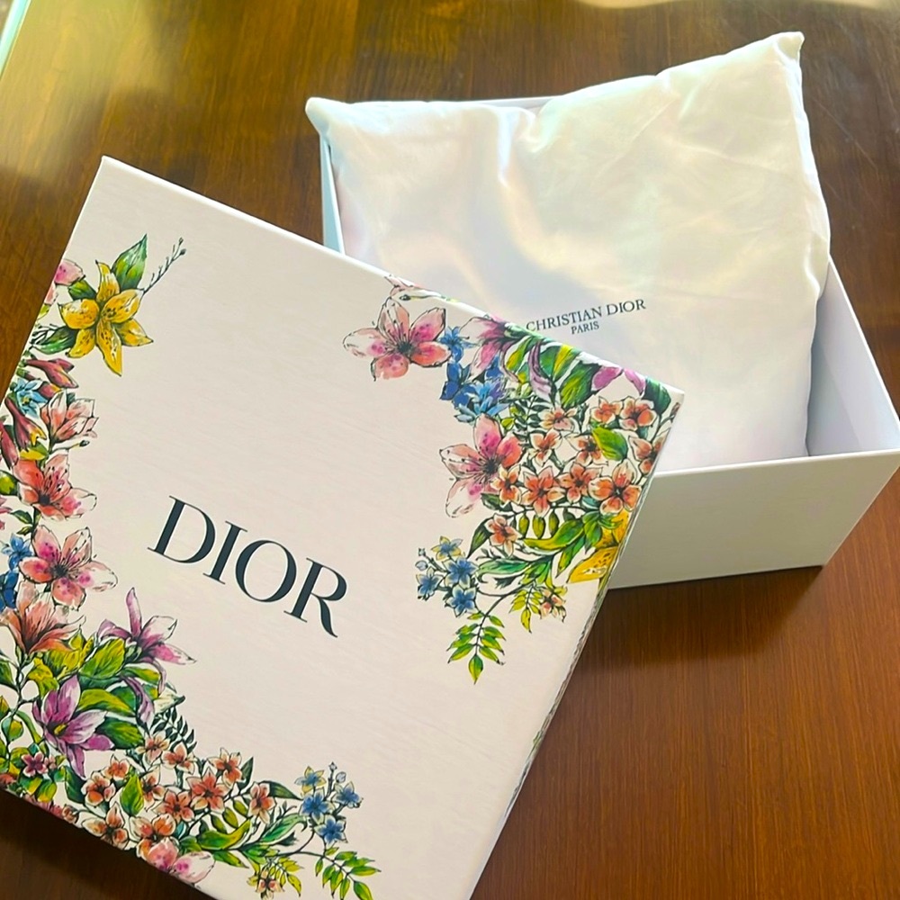 Gorgeous Dior Floral Gift Box and Pillow set